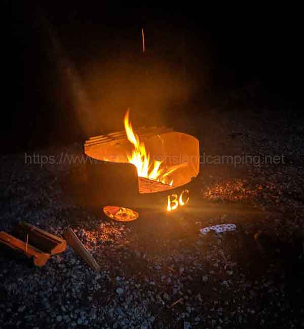campfire photo from give yourself to nature while camping