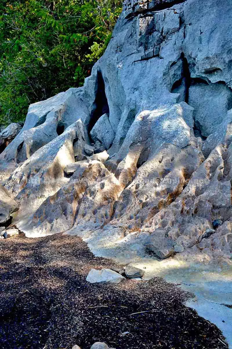 photo of a anutz lake recreation campsite limestone formation