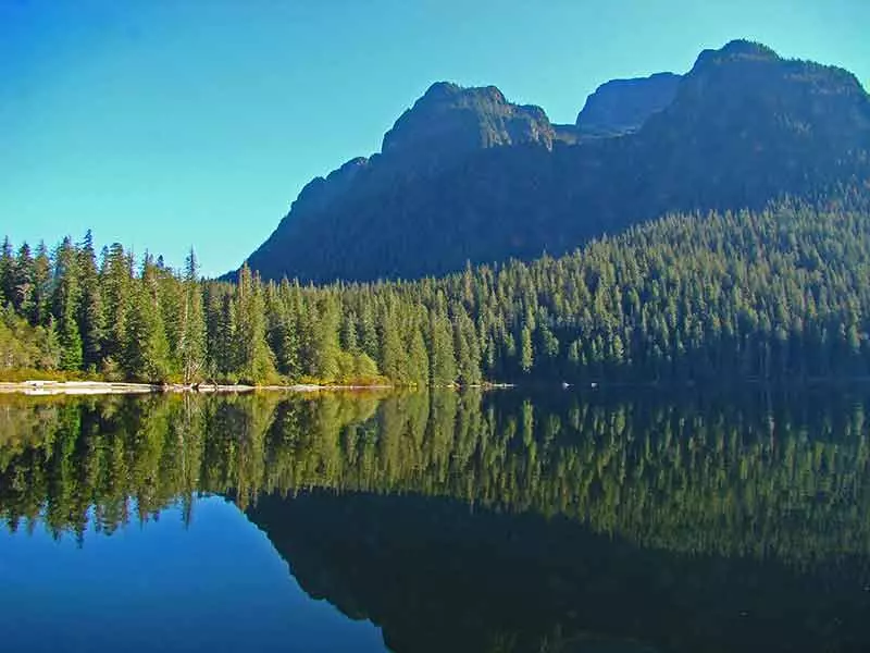 photo of a mountain within Schoen Lake Provincial Park