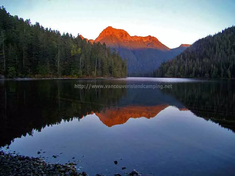 photo of Mt Schoen in Schoen Lake Provincial Park on Vancouver Island 