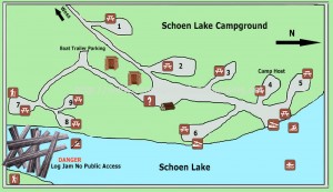 Schoen Lake Provincial Park Map