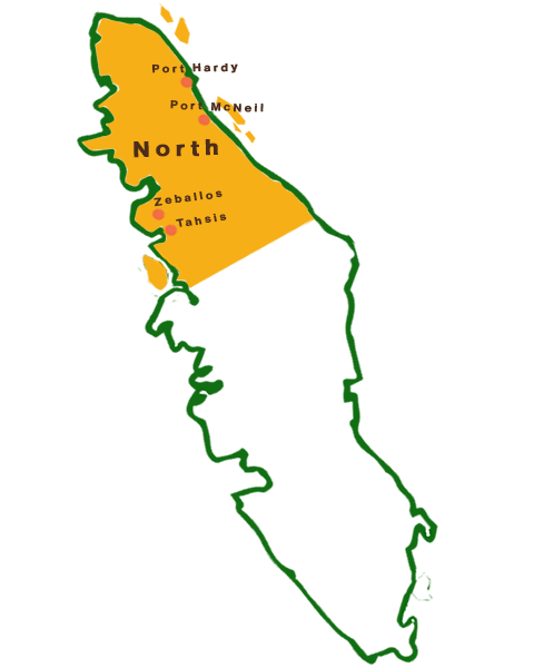 Map of North Island