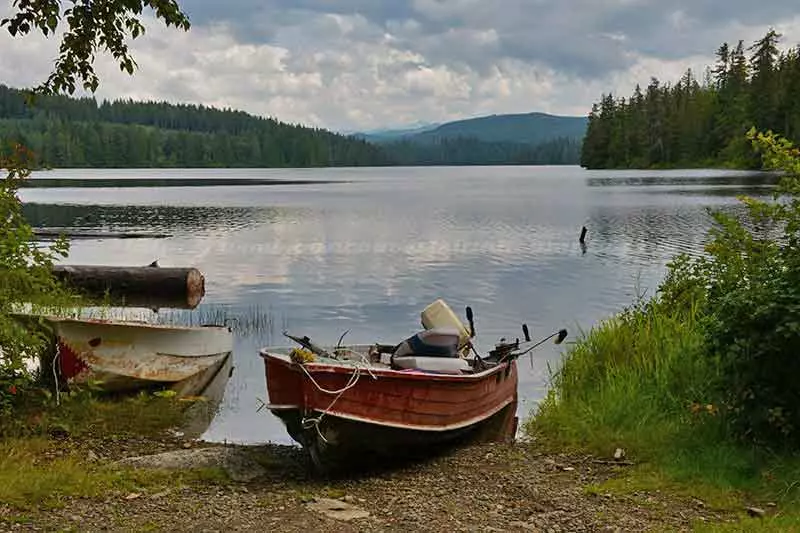 photo of the boat ramp at Paterson Lake Campground