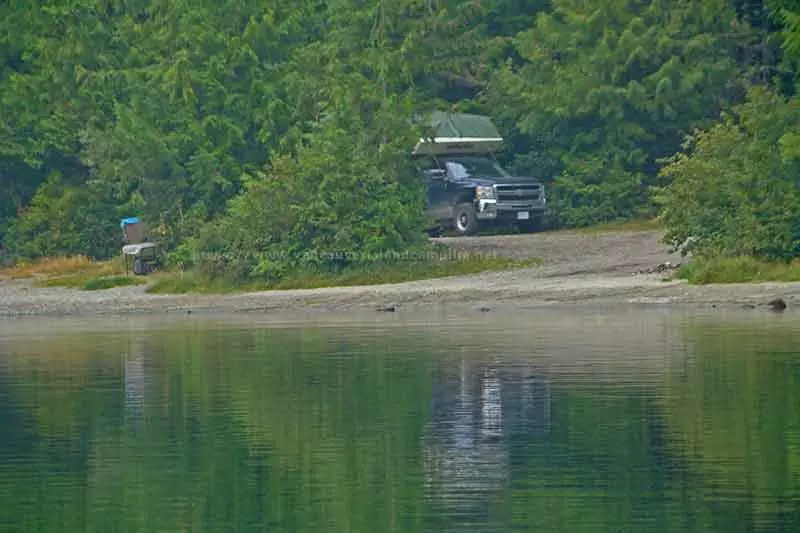 photo of a side shot of the Stella Bay campsite